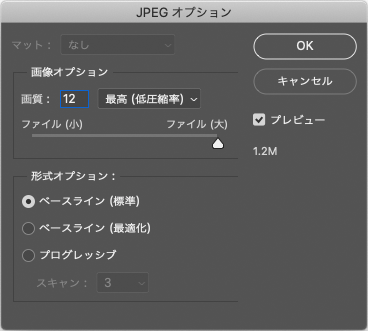 JPEGオプション