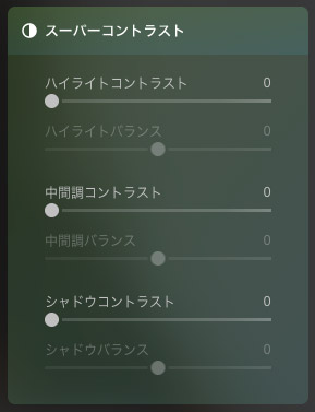 「スーパーコントラスト」のパネル