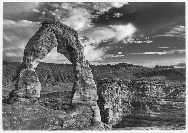 「フォトラグ」のモノクロ写真の出力のスキャン画像の一例