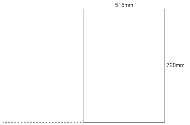 B2 仕上寸法（515×728mm）