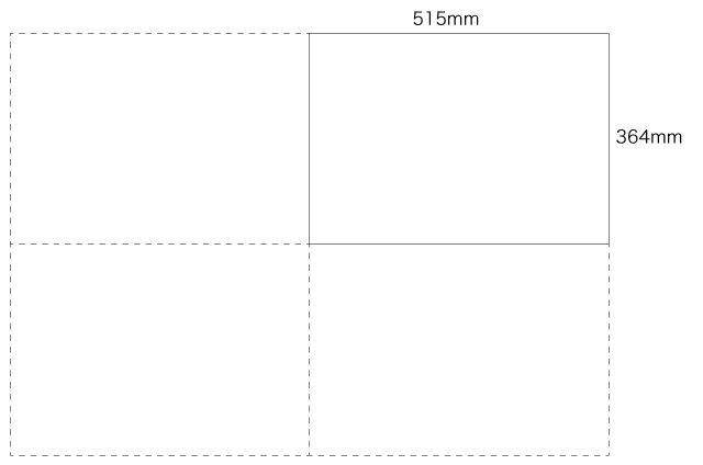 B3 仕上寸法（364×515mm）