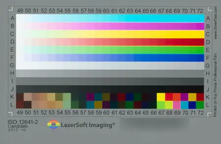 EpsonScanでICMを選んでスキャナープロファイルを設定してカラーマネジメントをしスキャンした結果