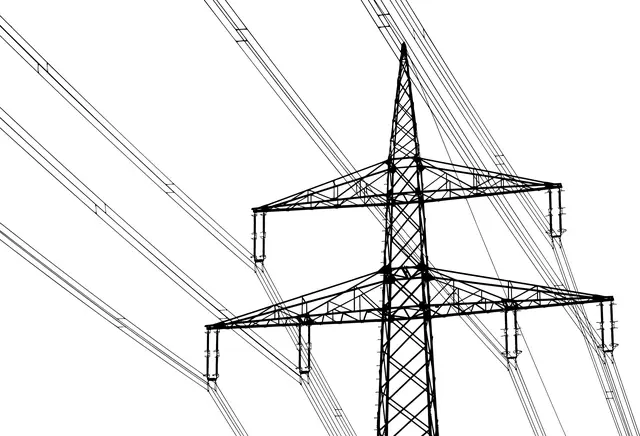 送電線のイラスト