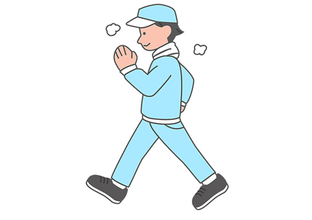 軽い運動に取り組む