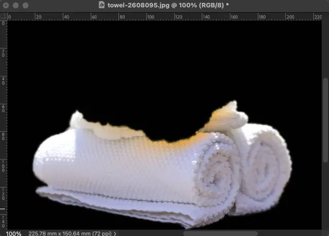 「選択とマスク」を使用している例