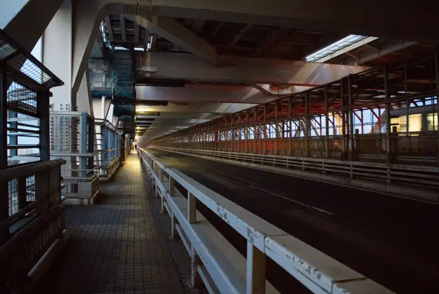 レインボーブリッジの遊歩道