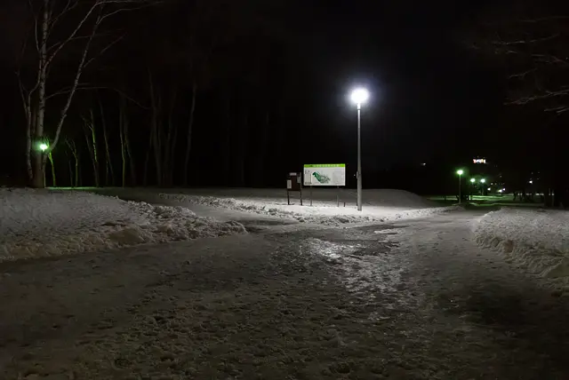 真駒内公園の道(2026年12月)